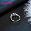 Anello Color Argento con Zirconi Viola per Ragazze alla Moda Decorazione Quotidiana Festa di Matrimonio Anelli da Dito da Donna