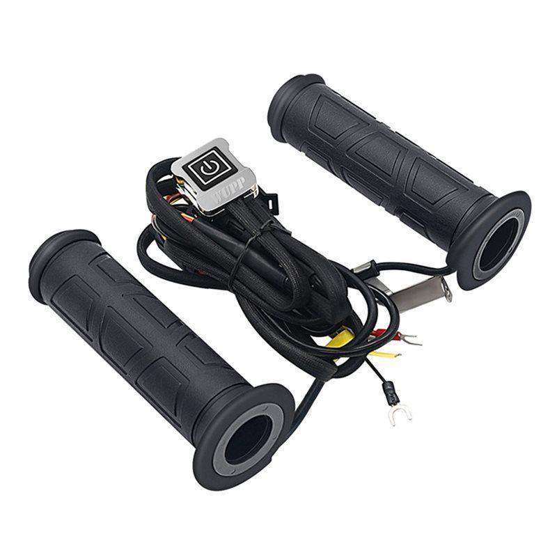Motorcycle 12V Heated Grips Handlebar Warming Function 5+ 1 Gear Heating System Accessory