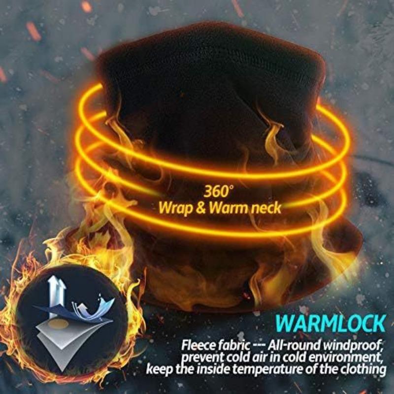 Winter Men's and Women's Outdoor Sports Fleece Bib Riding Mask Windproof Bib Fleece Hat