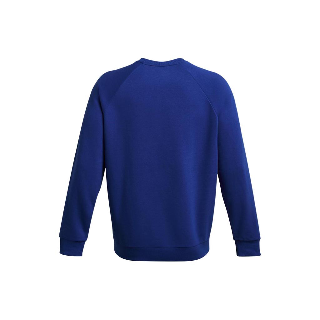 Under Armour UA Rival Logo Printed Fleece Crew Neck Long Sleeve Sweatshirt Men Sweatshirt Blue 1379755-400