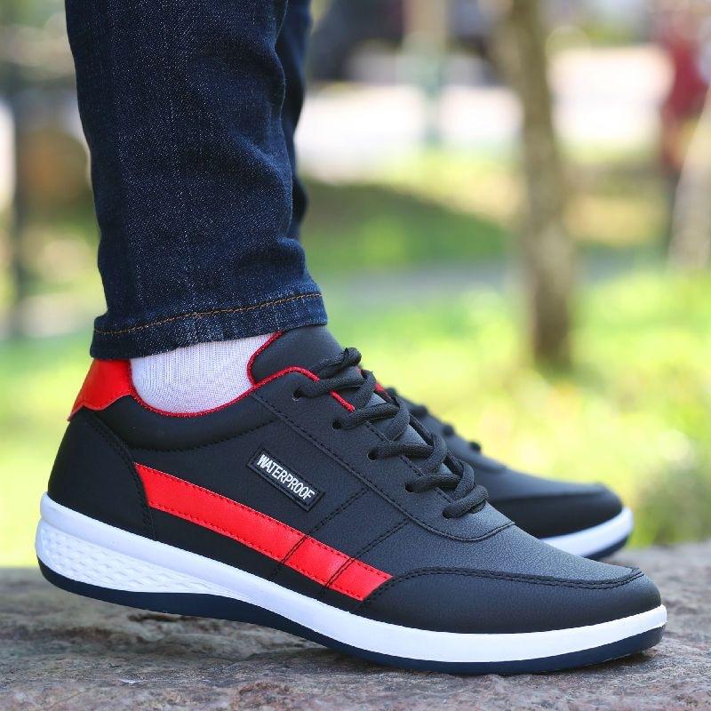 Men's Autumn Breathable Footwear Outdoor Leather Antislip Shoe Fashion Soft Soled Sneakers Male Casual Work Sports Shoes