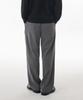 MUSINSA STANDARD Brushed One-Pleat Wide Elastic Pants [Gray]