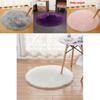 Faux Fur Rug With Machine Washable Circular Design For Bedroom And Living Room Decor