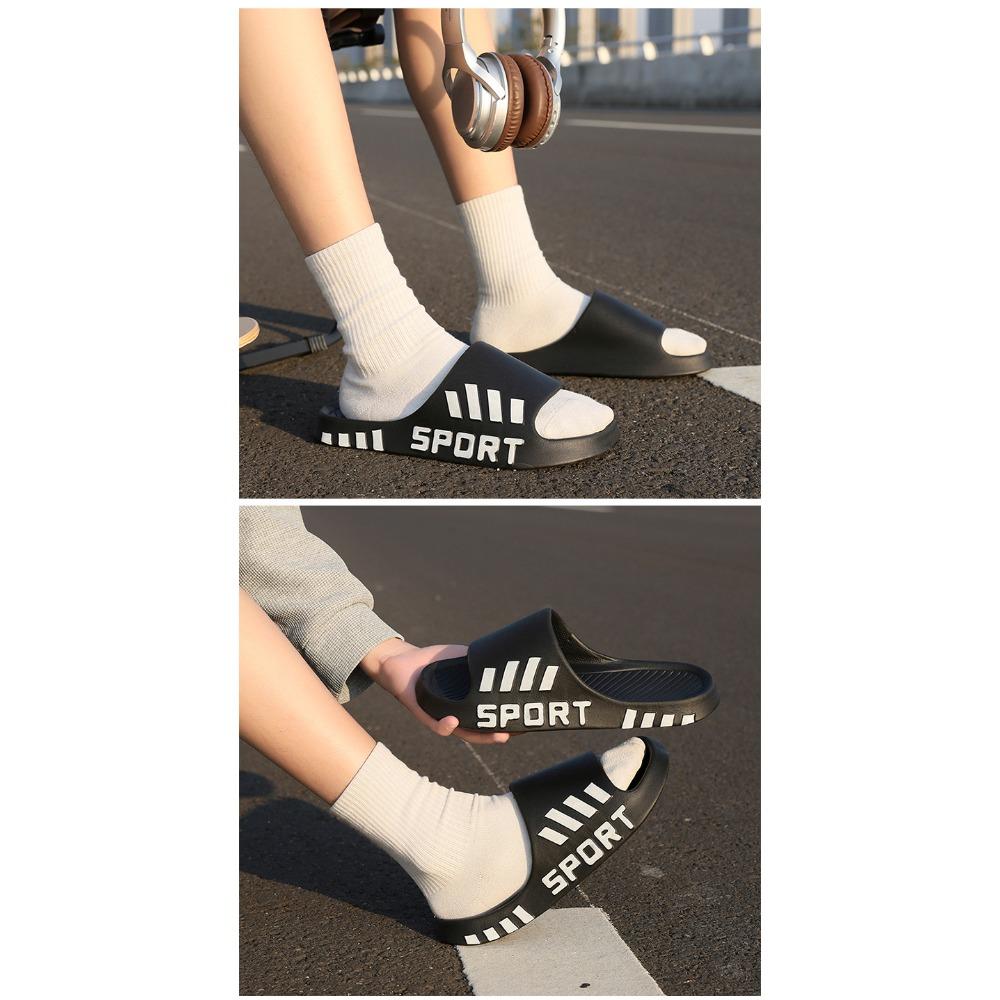 Pantuflas unisex de EVA suave, sandalias antideslizantes para interiores y exteriores, calzado casual de color liso para todas las estaciones.