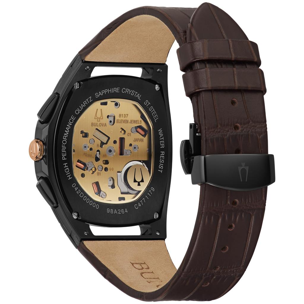 Reloj Bulova de Cuarzo para Hombre Marrón 98A264