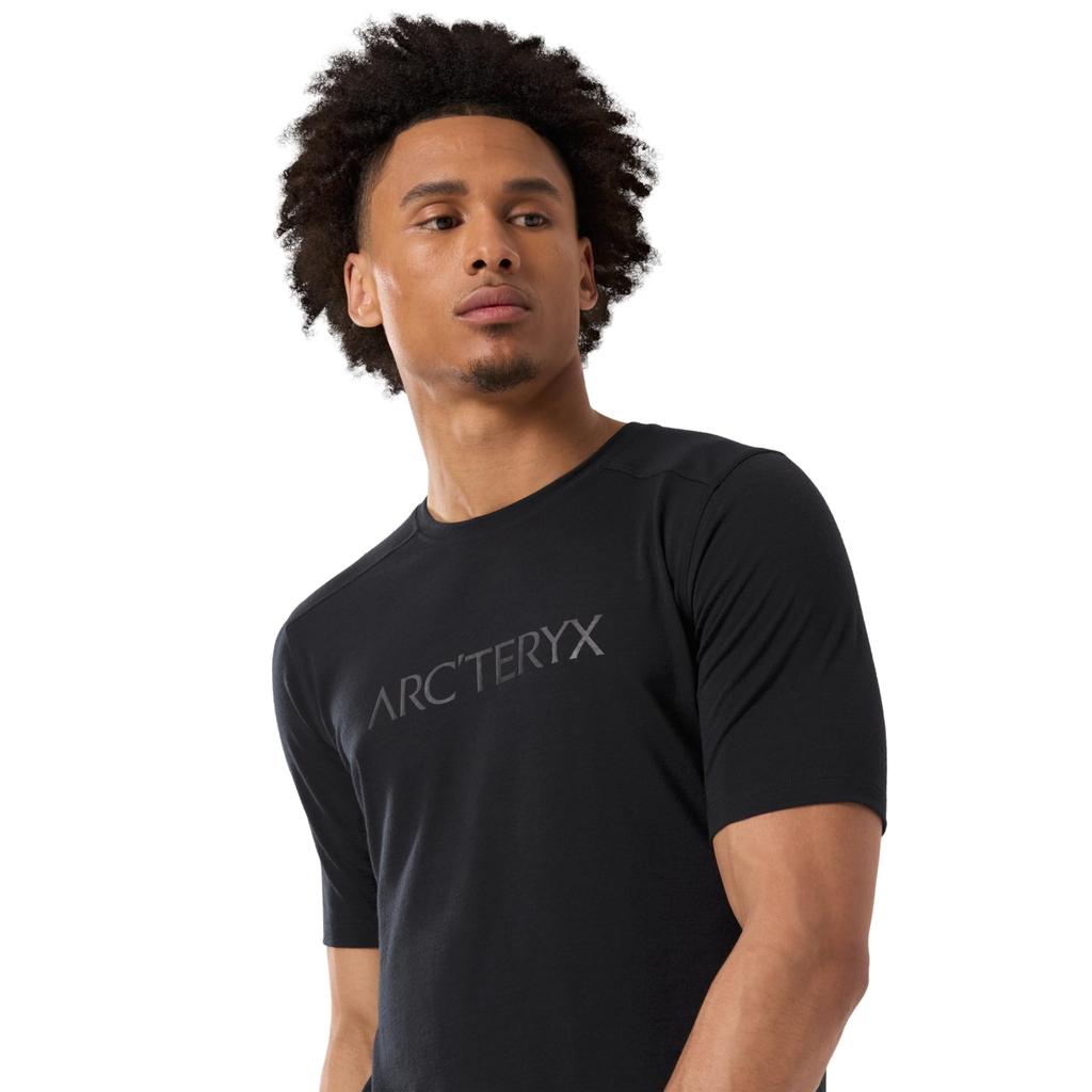 Ionia Merino Wool Arcword Logo Short Sleeve X000007733 Black M ARC'TERYX Men's