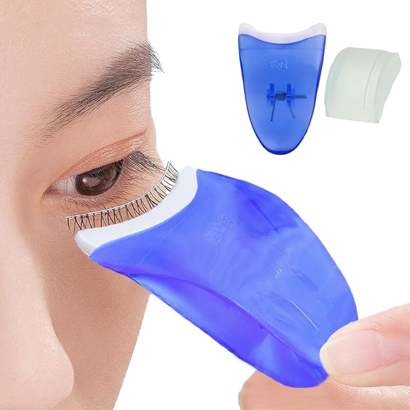 

Moeagel false eyelashes tweezers false eyelash clip With stand wide and wide easy to use For beginners With soft silicone cover on the tip It doesn t