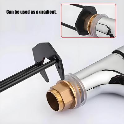 2Pcs Multifunction Carbon Steel Sink Repair Wrench Sink Faucet Installer For Bathroom Kitchen