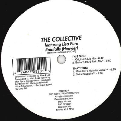 12-Zoll-Schallplatte COLLECTIVE - Regenfälle (Schwerer) XTR820PROMO XTREME 2000 US Dance & Electronica Gebraucht