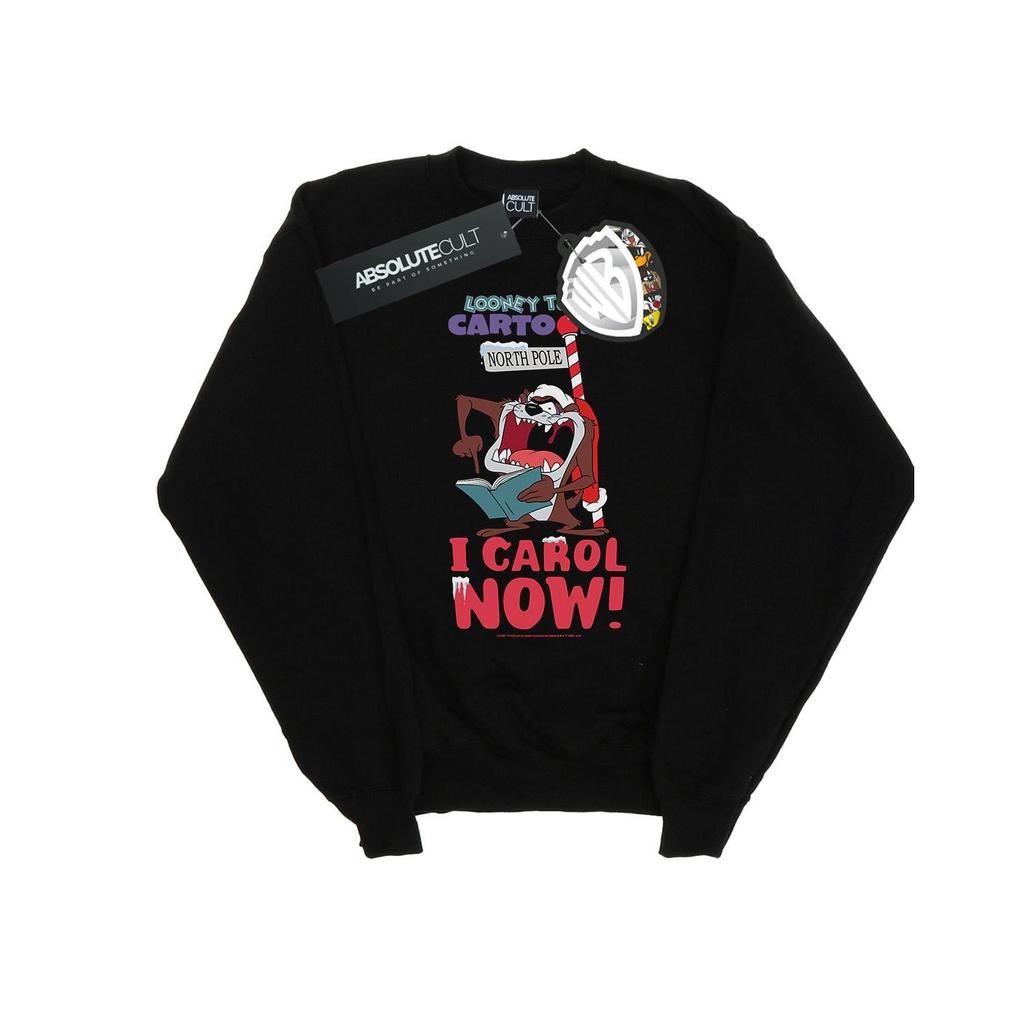 Looney Tunes Herren Taz I Carol Now Sweatshirt