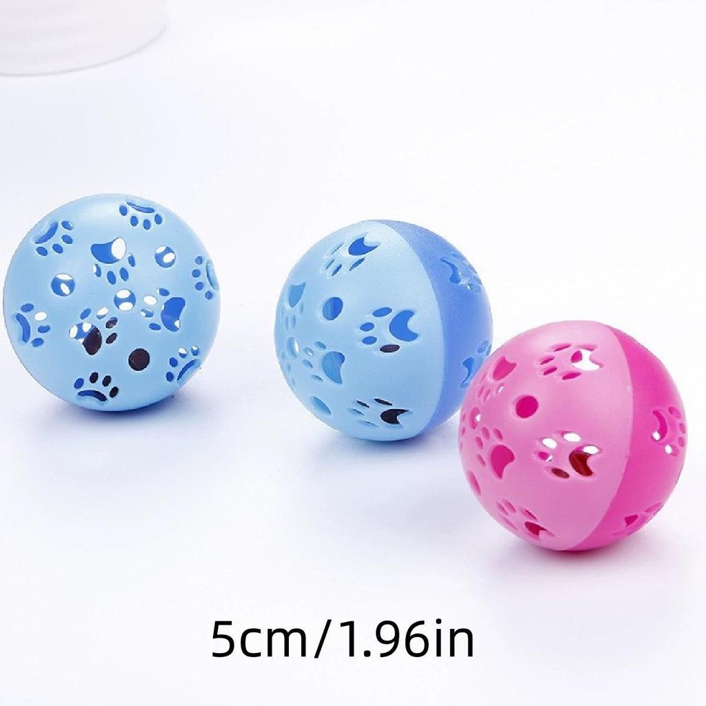 Colorful Sounding Cat Toy: Mesh Bell Ball for Self-Play and Biting
