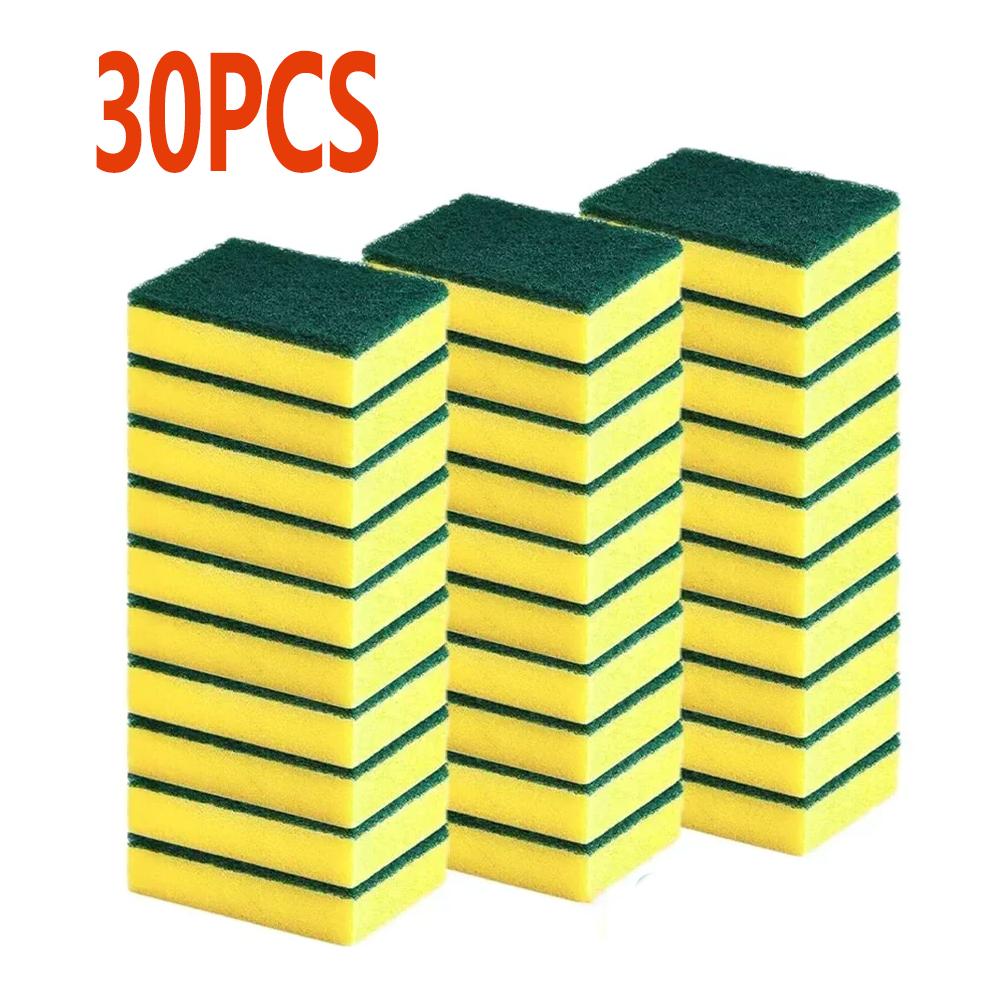 10/30 Pcs Kitchen Dishwashing Soft Sponge double-sided sponge magic cleaning pot rust sponge Highly Absorbent Clean Tools