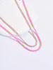 2025 Boho Double Layers Seed Beads Necklace for Women Collar Charm Handmade Aeesthethic Bead Femme Neck  Party Gifts