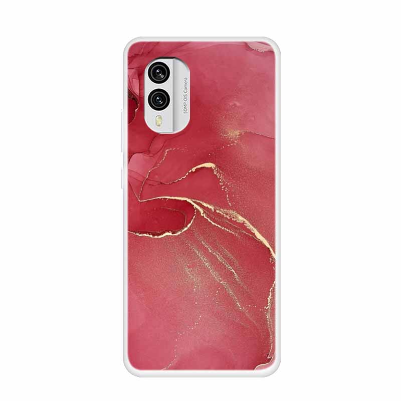 For Nokia X30 5G Case C31 C20 C10 Clear Marble TPU Soft Silicone Print Cover for NOKIA C31 X 30 Transparent Para On for NokiaX30