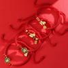Calabash Good Lucky Bracelet Hand-woven Chinese Red Handrope Zodiac Horse Bracelet  Spring Festival