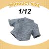 -Shirt Top for Female Dolls, Short Articulated Figures, Made of Quality Material, Suitable
