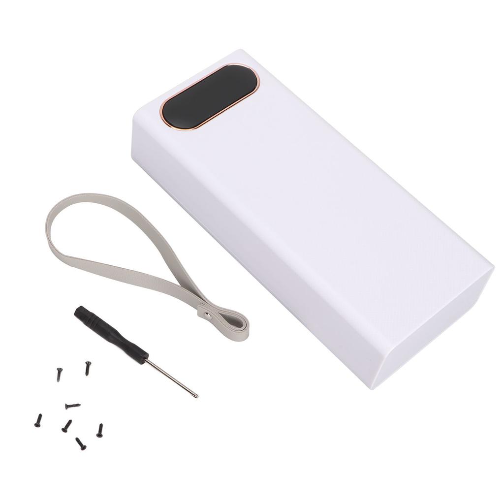 L16 16x18650 DIY Power Bank 2 USB Output Battery Case with LCD Display and Micro Type C Input