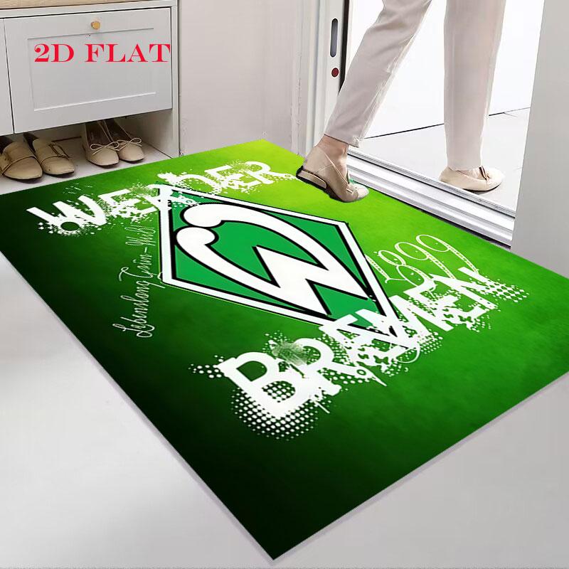 Tappeto logo Werder Bremen per Soggiorno Camera da Letto Casa Decorazione Divano, Tappetino Antiscivolo per Giochi Bambini