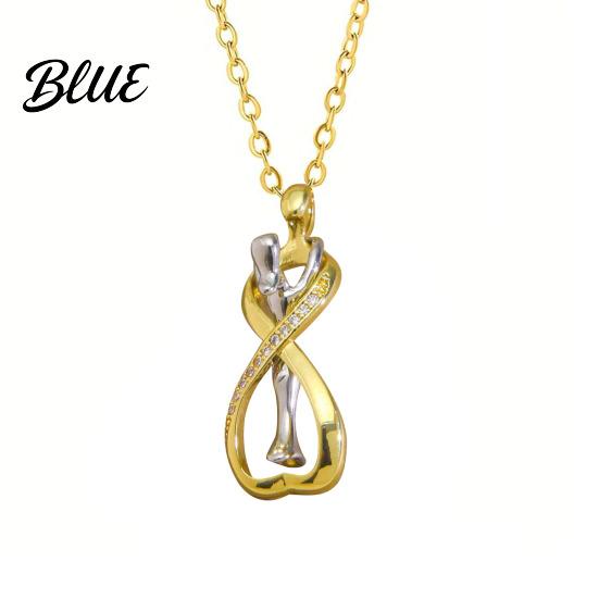 Relationship Jewelry Couple Hug Necklace Hugging Women And Men Pendant