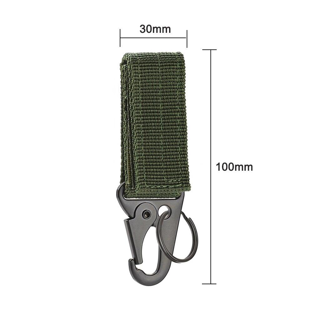 Outdoor Climbing Camping Tactical Hanging Buckle Molle Nylon Webbing Belt Triangle Buckle Tool Accessory Carabiner