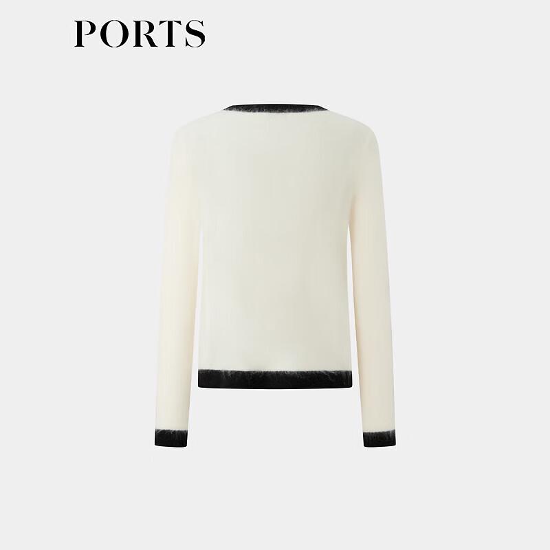 Ports Women's Contrast-Trim Cashmere Cardigan