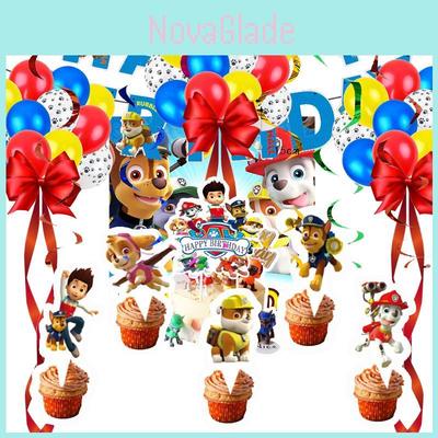 Suprimentos de Festa de Papel Patrulha Pata Vibrantes Para Celebrações de Aniversário de Crianças