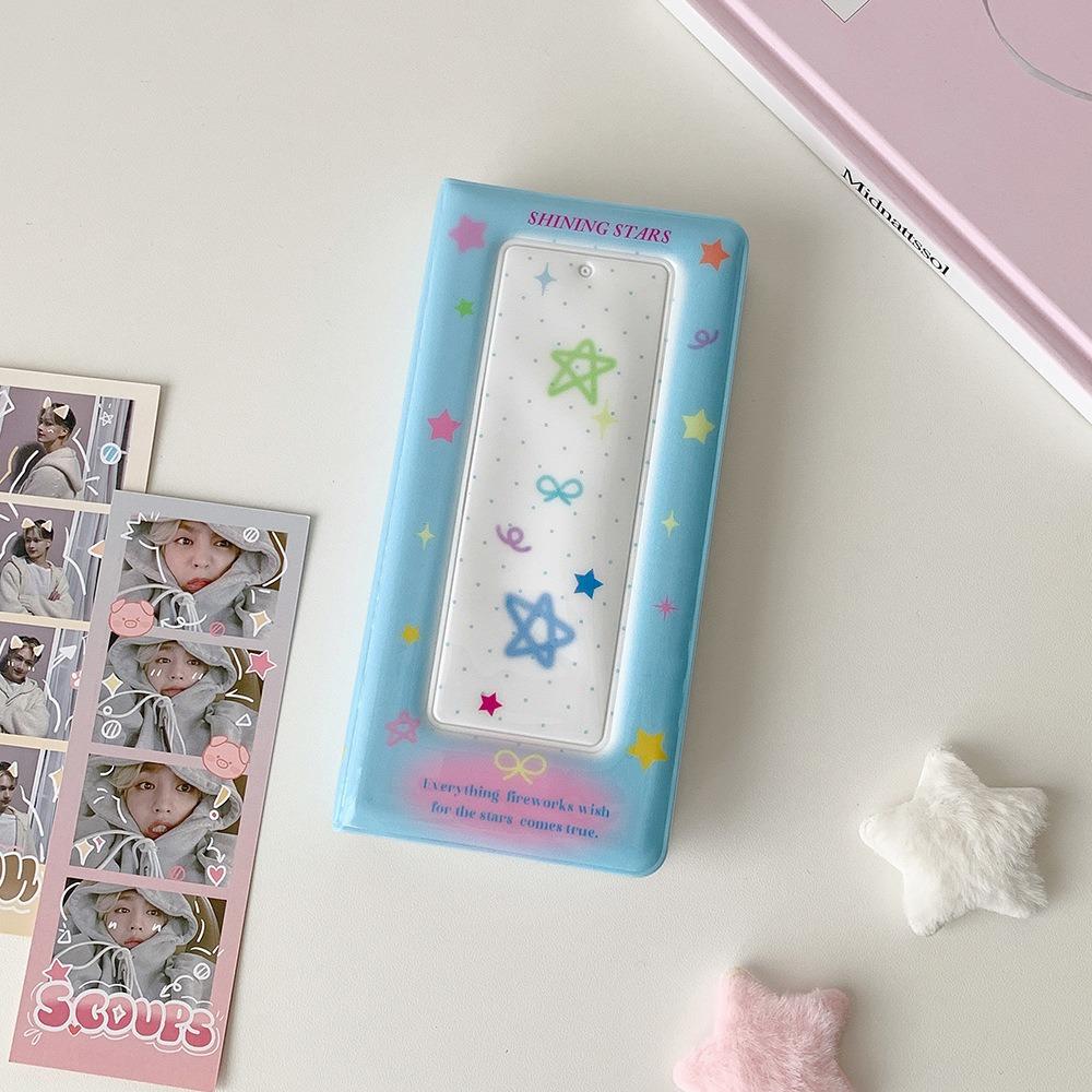 New PVC Photocard Binder Album Stars with 20 Inner Sheets Kpop Hollow Photo Card Book Holder Collecting Idol Card Holder