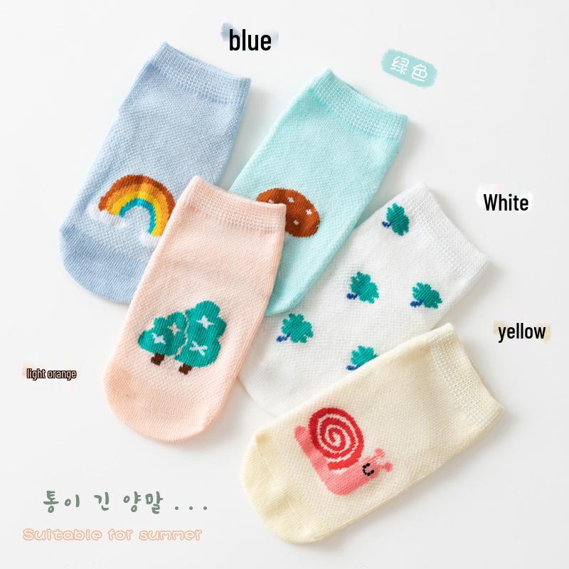 Breathable Non-Slip Baby Floor Socks for Spring/Summer - Infant Indoor Walking Cold Protection