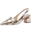 Summer Women's Pumps Cutouts Ladies Sandals Square Heels Party Shoes Shallows Platform Shoes for Women Trend Tacones De Mujer