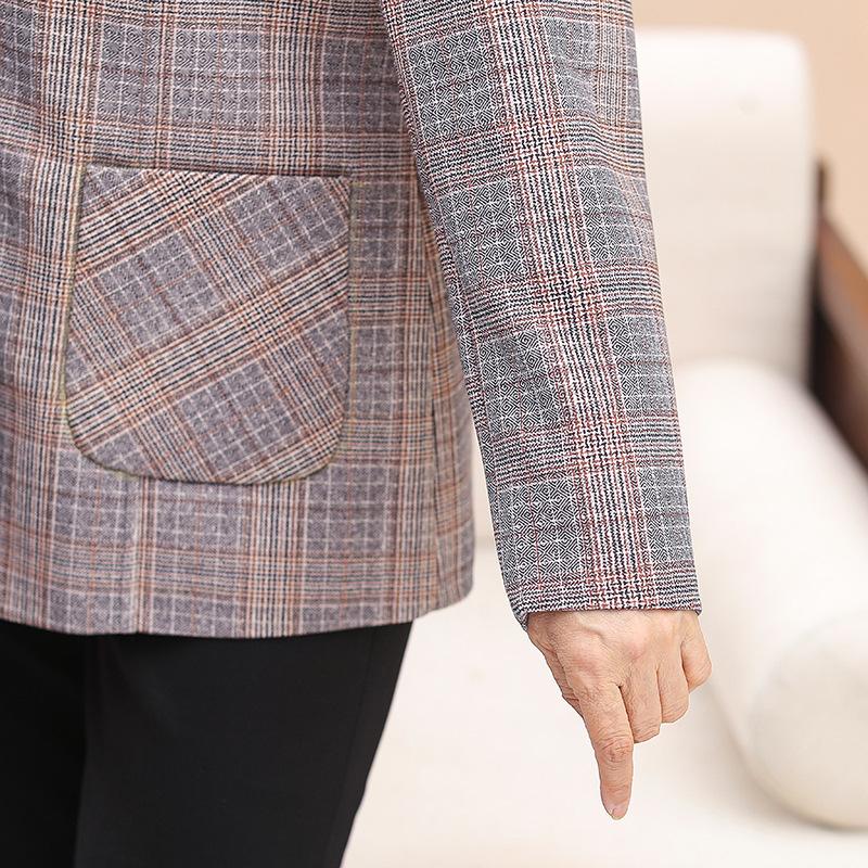 Spring small suit clothes women's plaid top wife blazer