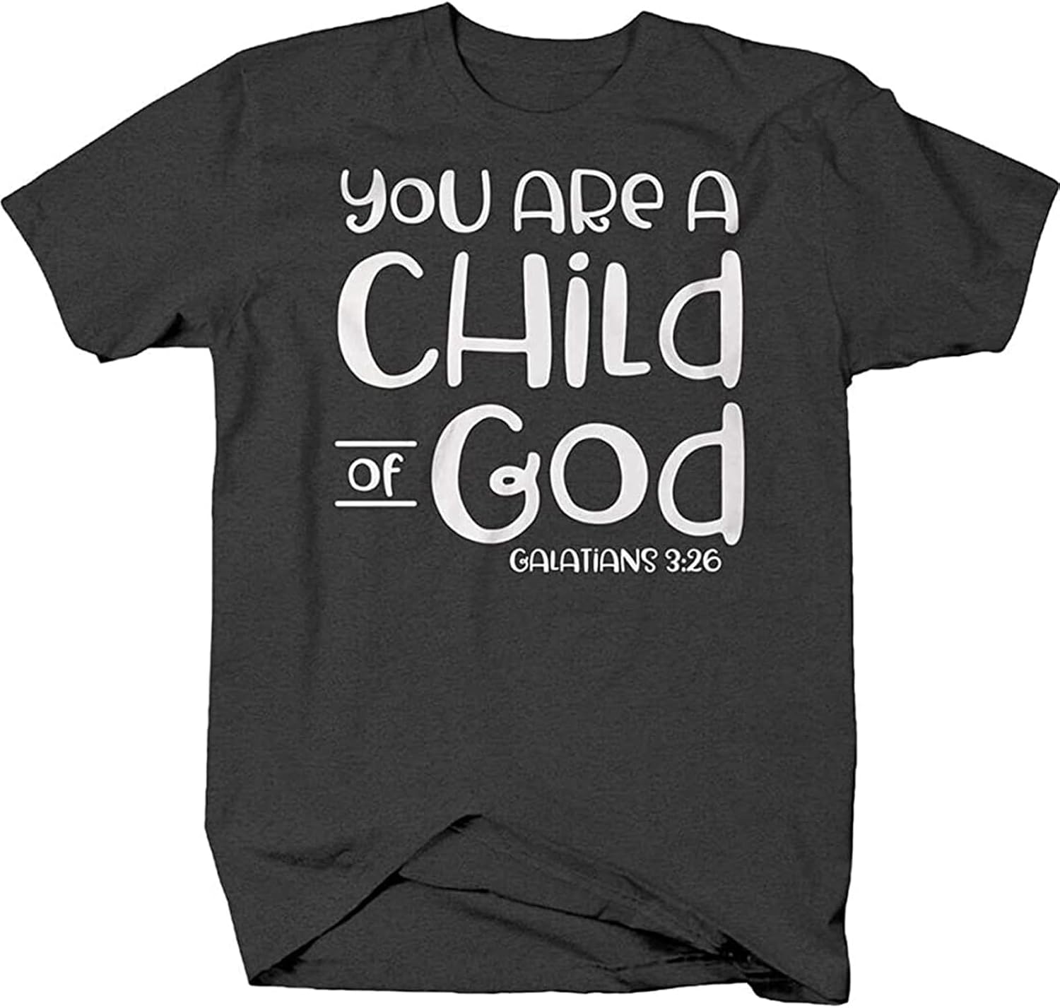 You are A Child of God Galatians Bible Verse Religious Love Faith T-Shirt for Men 4XL чёрный
