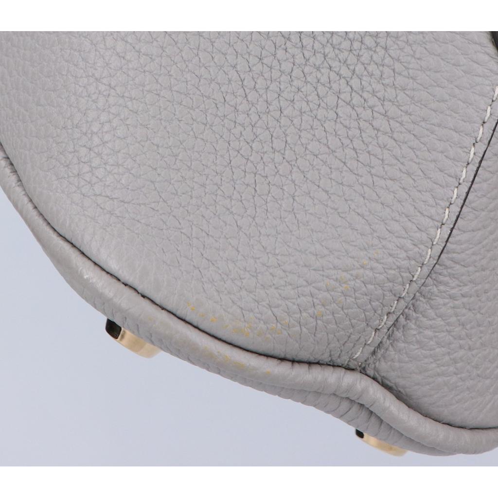 BONAVENTURA Mini Emma Bag 22 Shrink Leather 2-Way Shoulder Handbag grayUsed