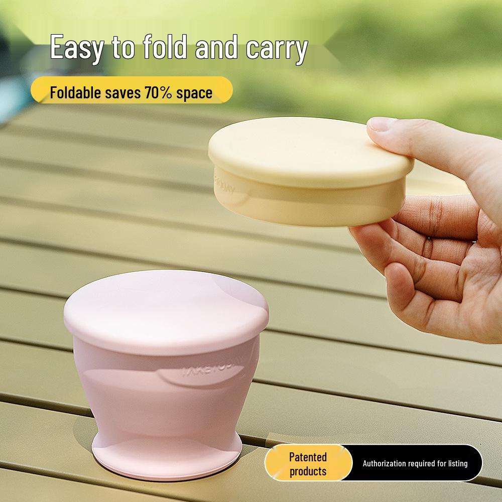 Exclusive Era Collapsible Silicone Travel Cup - Portable, High-Temperature Resistant for Camping & Outdoor Use.