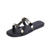 Fashion Women Comfortable Flat Sandals Fashionable Beach Slide Slippers Casual Outdoor Summer Shoes