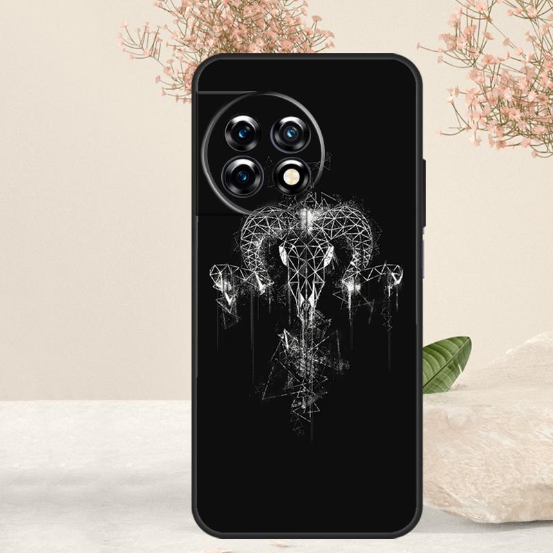 Ram Skull Skeleton Horror Case For OnePlus 15 13 12 11 13T 13R 15R 10R 10T 8T 9 10 Pro Nord 5 CE 4 3 Lite N20 N30 Cover