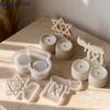 NEW 1set Silicone Candle Holder Mold With Fire Shaped Ornament Mold Silicone Tealight Mould For Plaster Concrete Resin Casting
