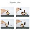 Handmade Shaking Feet Doll Wear Resist Cute Car Wood Ornaments with Clips Funny Wood Desktop Decor for Car Dashboard Decorations