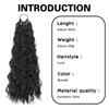 MISS WIG Synthetic Long Ponytail Extensions Braided Pony Tail Hairpiece Rubber Band Hair For Women Daily Wear