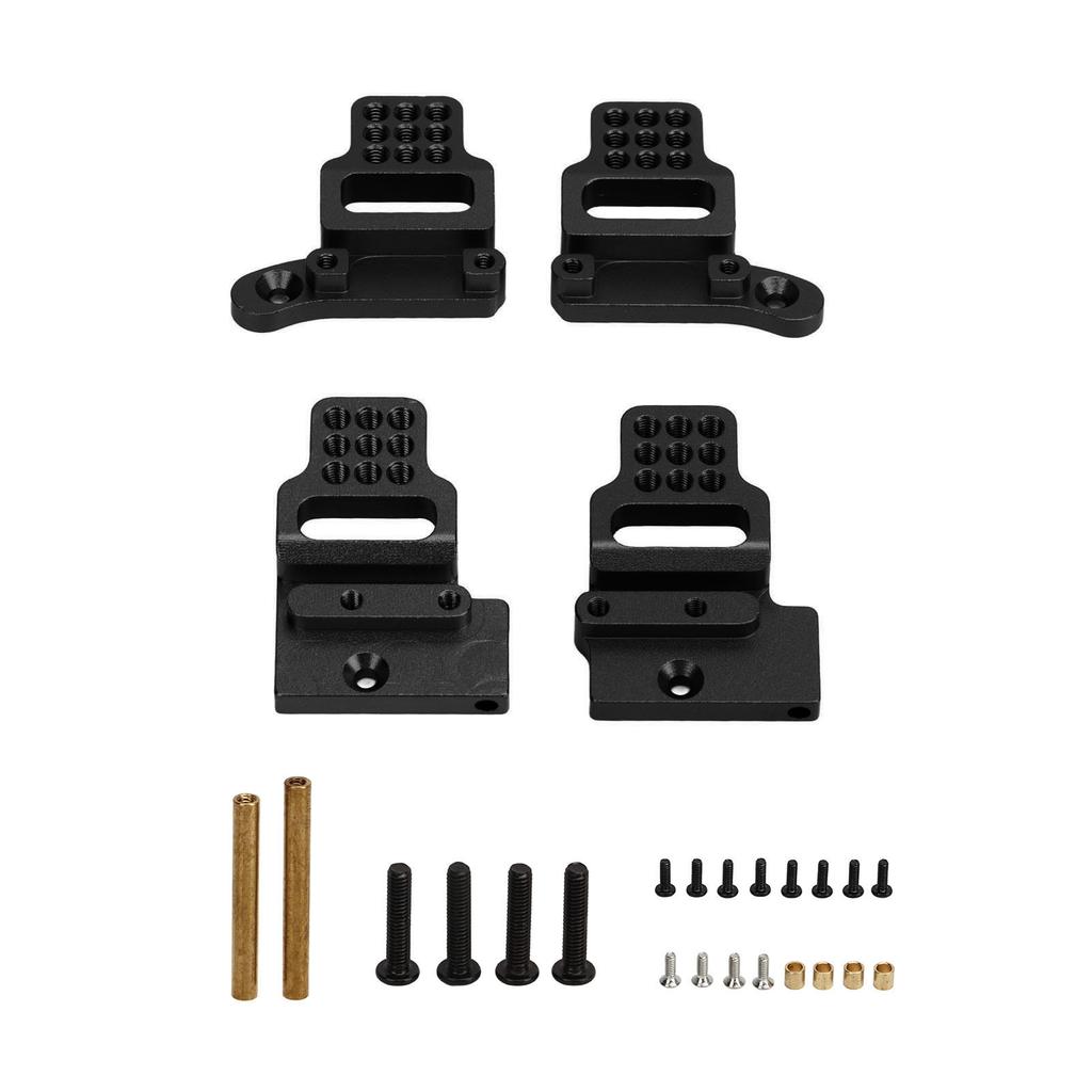 RC Shock Mount Aluminium Alloy Shock Bracket Multi Holes Easy Installation for Traxxas TRX4M 1 18 RC Car Black