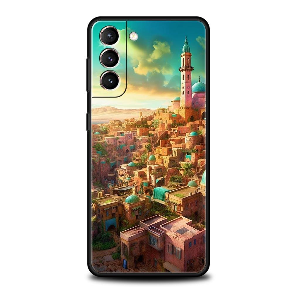 Jerusalem Building Phone Case For Samsung Galaxy S24 S23 S22 S20 Ultra S21 FE 5G S10 S9 Plus S10E S8 Soft Silicone Cover