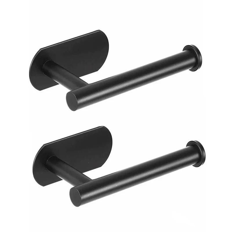 Suport hârtie igienică fără găurire SUS304 Dispenser autoadeziv de perete din oțel inoxidabil pentru prosoape pentru baie, bucătărie