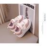 Girls Little White Shoes Spring and Autumn New Little Girl Breathable Children's Board Shoes Autumn Soft-soled Medium Children's Sports Shoes