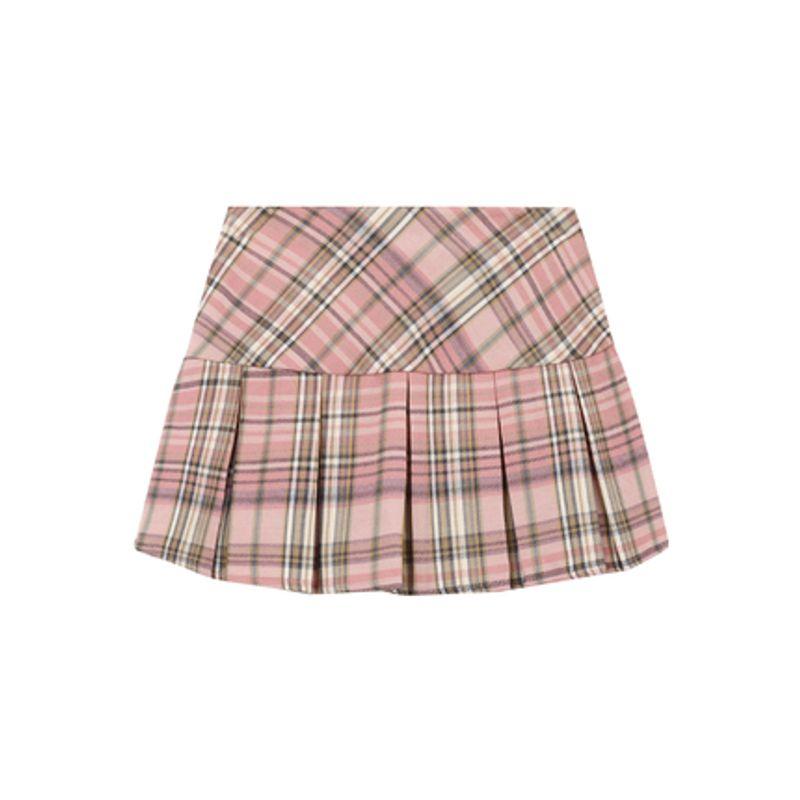 

A- line Women s Summer College Style Sweet Sexy Skirt Pink check L