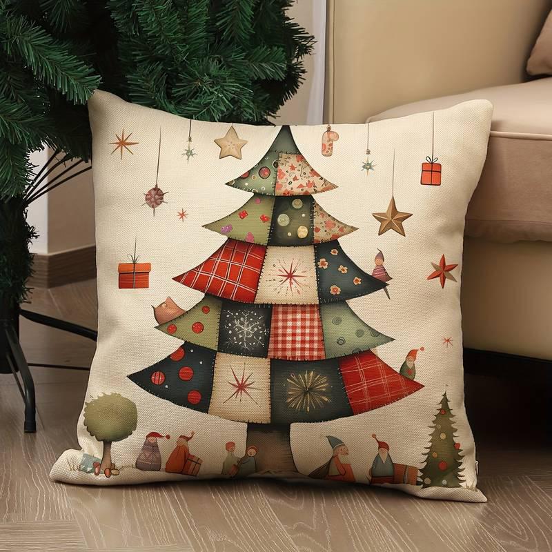

Christmas Scene Printed Pillow CoverSuitable for sofa car bedroom decorative cushion cover pillow cover 16x16Inch