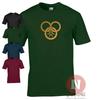 The Wheel Of Time Logo TShirt Fantasy Epic Drama Tee Gold Print