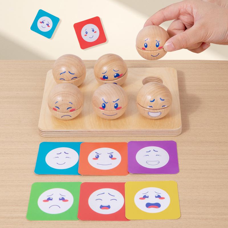 Child's Emotional Expression & Color Recognition Game for Ages 3+: Educational Teaching Aid
