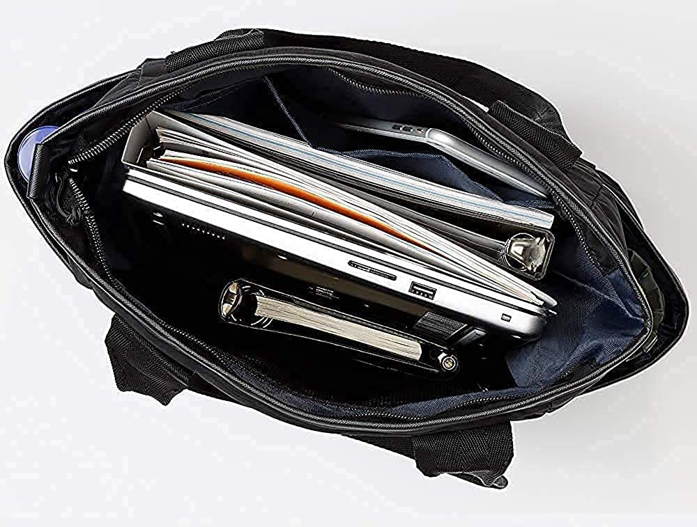 ACROMASTER Tote Bag for Men and A4 Large Capacity with Women, Simple, Vertical, Water-Repellent, Lightweight, Size, Pockets, Shopping, Commuting,