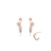 Silver Line Cubic Earrings Sc25A04E
