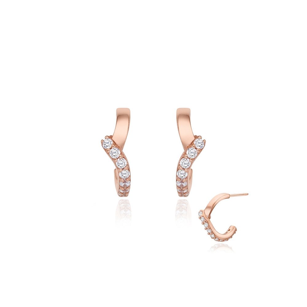 STONEHENGE Silver Line Cubic Earrings Sc25A04E