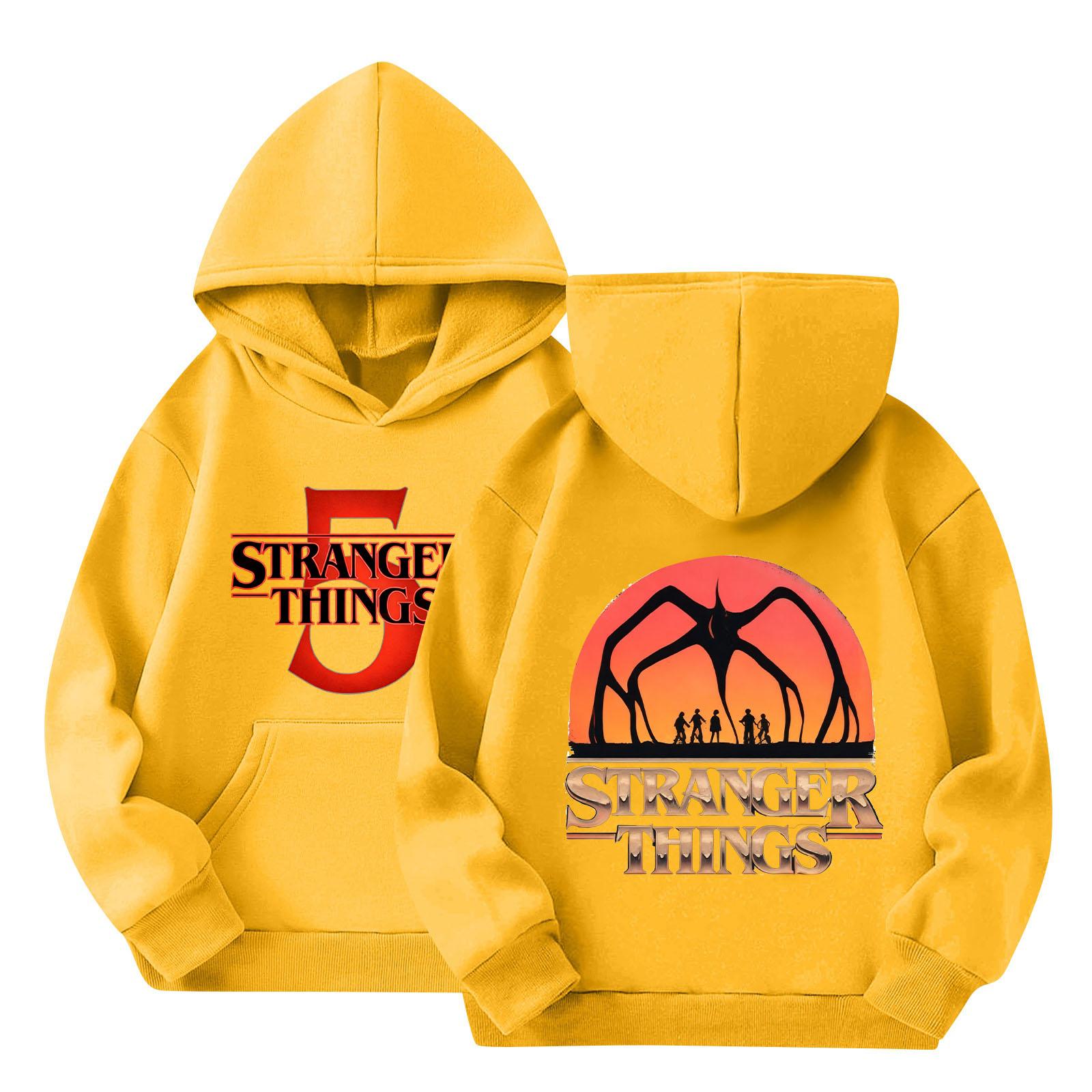 

Детская толстовка с капюшоном, с градиентным принтом, с длинными рукавами, свободная толстовка, толстовка 100 жёлтый